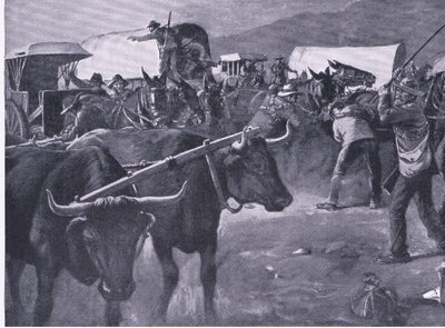 एक जल्दबाज़ी की व्याख्या, प्रेटोरिया के बाद का चित्रण: द गुरिल्ला युद्ध, 1902 द्वारा एच। डिक्सन