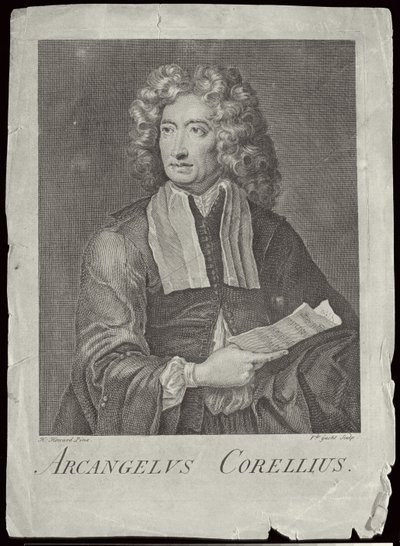 आर्कनेलो कॉर्ली (1653-1713) वान डर गुच्चट द्वारा उत्कीर्ण द्वारा एच। हावर्ड