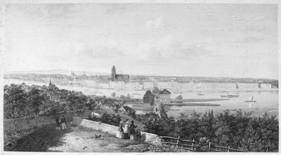 फ्रैंकफर्ट का पैनोरमा, c.1865 द्वारा एच। कीड़े