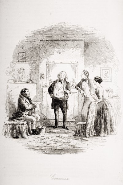 कोविंस, चार्ल्स डिकेंस (1812-70) द्वारा &39;ब्लेक हाउस&39; से 1853 में प्रकाशित चित्र द्वारा हबलोत नाइट ब्राउन