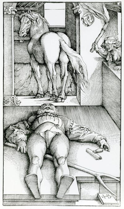 स्लीपिंग दूल्हे और जादूगरनी द्वारा हंस (बाद में) बाल्डुंग ग्रिएन