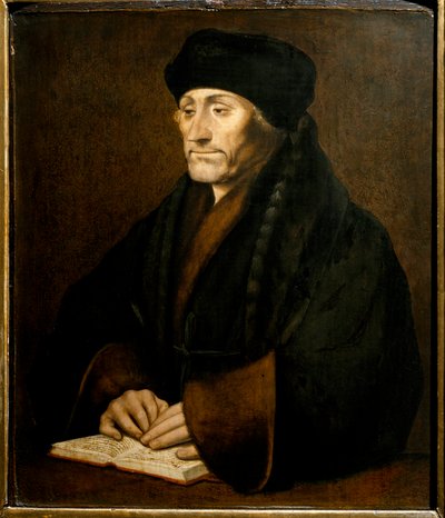 डिडिएर इरास्मे का पोर्ट्रेट (रॉटरडैम का इरास्मस) (1469 - 1536), डच मानवतावादी। होल्बिन हंस द यंग (1497-1543) गैलेरिया सबौडा ट्यूरिन द्वारा मूल के बाद पेंटिंग © लुइसा रिकियारिनी / लीमेज द्वारा हंस (बाद में) होलबीन द यंगर