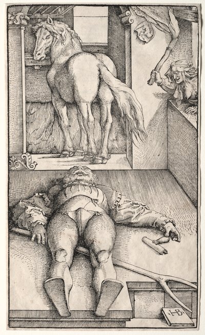 मंत्रमुग्ध दूल्हा द्वारा Hans Baldung
