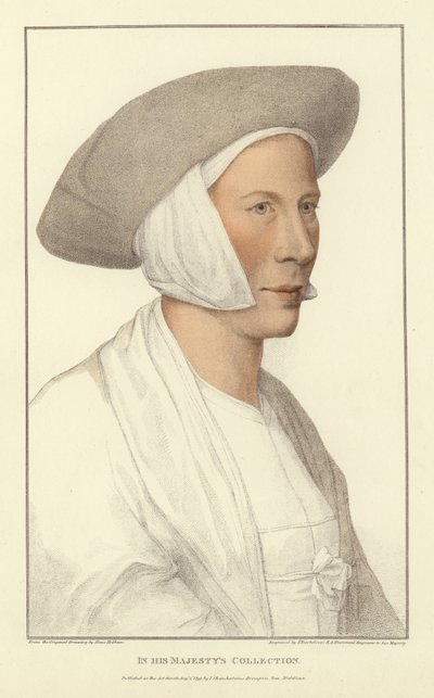 अनाम महिला (एक्वाटिंट) द्वारा Hans Holbein der Jüngere