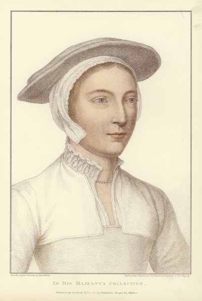 अनाम महिला (एक्वाटिंट) द्वारा Hans Holbein der Jüngere