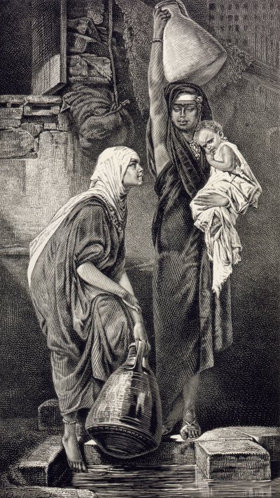 मिस्र की महिलाएं पानी खींचती हैं द्वारा हंस मकरत