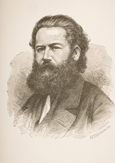 हेनरिक इबसेन (1828-1906) c.1858 द्वारा हंस पीटर हैनसेन