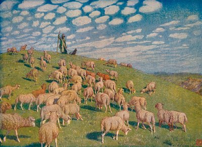 स्प्रिंग में चराई, c1900 1903-1904। द्वारा हंस रिचर्ड वॉन वोल्कमैन