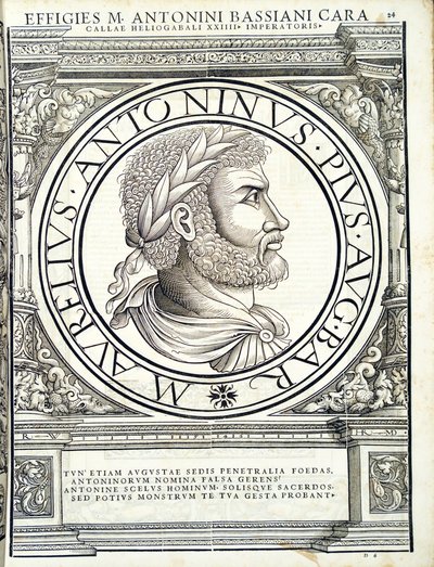 Heliogabalus, रूडोल्फ Wyssenbach द्वारा पूर्व और पश्चिम के प्राचीन सिक्कों का सच्चा चित्र, उत्कीर्णन के रोमन सम्राटों, एंड्रियास GESSNER, ज्यूरिक से प्रिंट किए गए, द्वारा हंस रुडोल्फ मैनुएल जर्मन