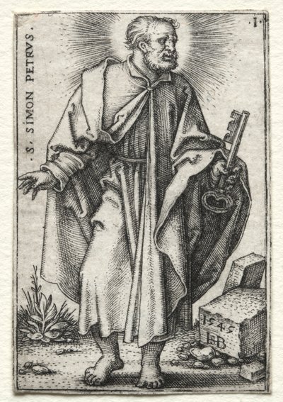 सेंट साइमन पीटर, 1545-1546। द्वारा हंस सेबाल्ड बेहम