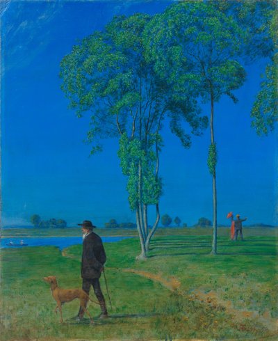 अकेलापन, 1906। द्वारा Hans Thoma