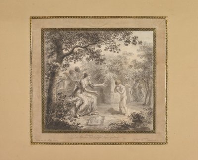कामदेव की चाल, 1792। द्वारा हंस वीट फ्रेडरिक श्नोर वॉन कैरोल्सफेल्ड