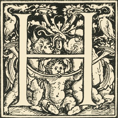 एच - हंस अल्फाड्ज द्वारा एक वर्णमाला, c1520-1521, 1908। द्वारा हंस वेडिट्ज़