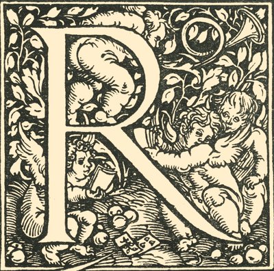 आर - हंस वेडिट्ज़ द्वारा एक वर्णमाला, c1520-1521, 1908। द्वारा हंस वेडिट्ज़
