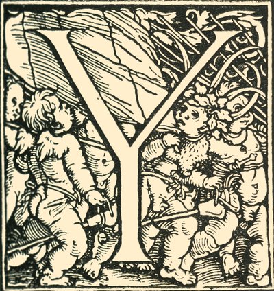 वाई - हंस अल्फ़िट्ज़ द्वारा एक वर्णमाला, c1520-1521, 1908। द्वारा हंस वेडिट्ज़