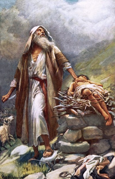 अब्राहम और इसहाक द्वारा Harold Copping