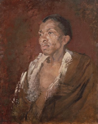 एक काले रंग का अध्ययन, c.1905 द्वारा हेरोल्ड गिलमैन
