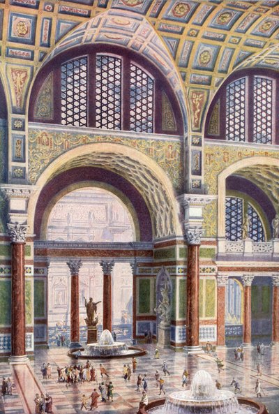 अपनी प्राचीन सुंदरता में Caracalla के स्नान के Tepidarium द्वारा हेरोल्ड ओकली