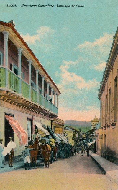 अमेरिकी वाणिज्य दूतावास, सैंटियागो डे क्यूबा, c1911 द्वारा अज्ञात