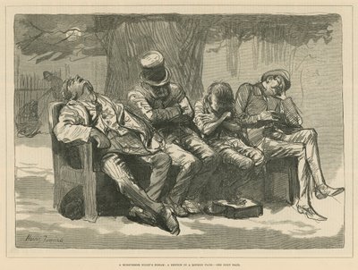 ए मिडसमर नाइट्स ड्रीम: ए स्केच इन ए लंदन पार्क (उत्कीर्णन) द्वारा हैरी फर्नेस