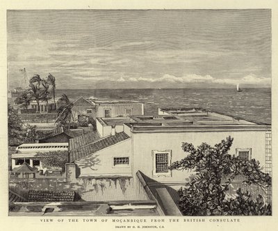 ब्रिटिश वाणिज्य दूतावास से Mocambique के शहर का दृश्य द्वारा हैरी हैमिल्टन जॉनसन