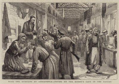 एड्रियनोपल में रूसियों के साथ, बाजार में शत्रु के कैप्स पर प्रयास करना द्वारा हैरी हैमिल्टन जॉनसन