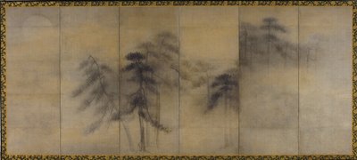 मूनलाइट में पाइन के पेड़ द्वारा Hasegawa Tohaku