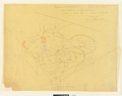 Castel d&39;Orgeval, Parc de Beausejour, M Laurent (Garden Plan, Castle d&39;Orgee, Propert) की संपत्ति द्वारा हेक्टर गुइमार्ड