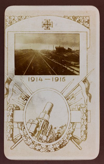 प्रथम विश्व युद्ध: 'जर्मन सेना के आक्रमण के दौरान 1914-1916 के वर्षों में यूक्रेन। रेल की पटरियां (बी/डब्ल्यू फोटो) द्वारा हीरोज कब्रिस्तान Dsessentniki (attr।)