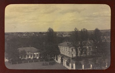 प्रथम विश्व युद्ध: 'जर्मन सेना के आक्रमण के दौरान 1914-1916 के वर्षों में यूक्रेन। एक शहर का दृश्य (बी/डब्ल्यू फोटो) द्वारा हीरोज कब्रिस्तान Dsessentniki (attr।)