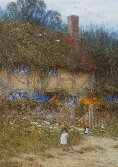Godalming, सरे के पास एक कॉटेज द्वारा हेलेन एलिंघम