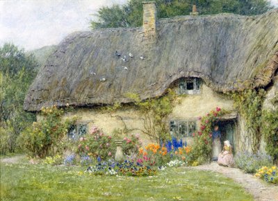 रॉटन, विल्टशायर में (कागज पर पानी के रंग का) द्वारा Helen Allingham