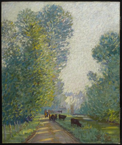 गायों के साथ लैंडस्केप, c.1907 द्वारा Helen Galloway McNicholl
