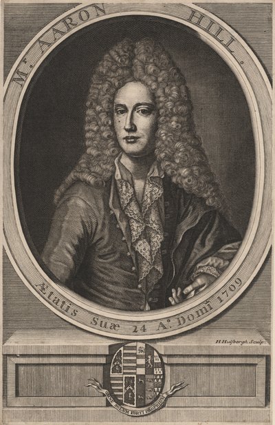आरोन हिल, 1709 द्वारा हेंड्रिक हल्सबर्ग