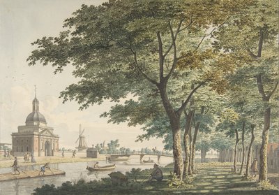 म्यूइडरपोर्ट, एम्स्टर्डम, प्लांटेज से देखा गया, 1771। द्वारा हेंड्रिक केयुन