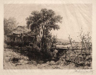 द डेजर्टेड मिल, 1883। द्वारा हेंड्रिक डर्क क्रुसमैन वैन एलेन