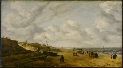 Scheveningen रेत का दृश्य, c.1630 (पूर्व संरक्षण; देखें 1112739 द्वारा हेंड्रिक वैन एंथोनीसन