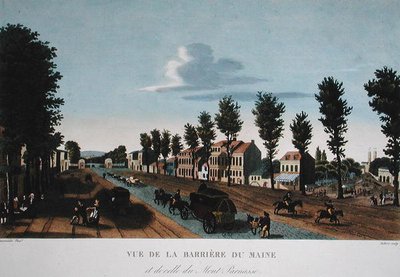 बैरियर डू मेन, c.1815-20 (रंग उत्कीर्णन) द्वारा हेनरी (बाद में) कौरवोज़ियर वोइसिन