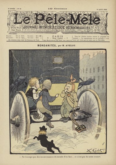 Mondanites। ले पेले-मेले के लिए चित्रण, 1902 द्वारा हेनरी एवलॉट