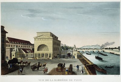 बैरिएर डी पासी - "" 1810 में पेरिस का दृश्य: पेरिस की बाधाएं "" कौरवोइज़ियर द्वारा, द्वारा हेनरी कौरवोइज़ियर-वोइसिन