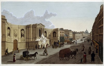 रुए डे ग्रेनेले का फव्वारा, लगभग 1820 में "" पेरिस के दृश्य "" कौरवोइज़ियर द्वारा 1827 द्वारा हेनरी कौरवोइज़ियर-वोइसिन