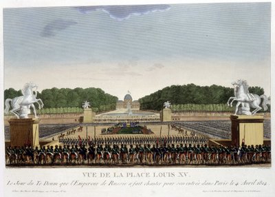 लुई XV (कॉनकॉर्ड के) को 1820 के आसपास "" Vues de Paris "" में कौरवोइज़ियर 1827 में रखें द्वारा हेनरी कौरवोइज़ियर-वोइसिन