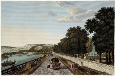Parc St Cloud की छत का दृश्य - Courvoisier . द्वारा "" Vues de Paris"" में द्वारा हेनरी कौरवोइज़ियर-वोइसिन