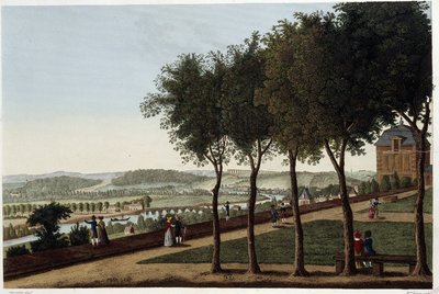 Courvoisier द्वारा सेंट जर्मेन एन ले की छत से लिया गया दृश्य - "" Vues de Paris "" में द्वारा हेनरी कौरवोइज़ियर-वोइसिन
