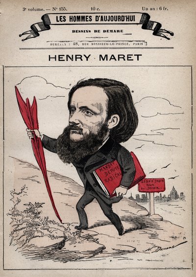 हेनरी (हेनरी) मारेट का कार्टून (1837-1917) अंग्रेजी पत्रकार और राजनीतिज्ञ - 'लेस होम्स डी'टुडे' से सी। 1880 1880 हेनरी डेमारे द्वारा (1846-1888) द्वारा हेनरी डेमरे