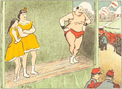 हाथापाई; आज़ाद औरत द्वारा Henri Gabriel Ibels