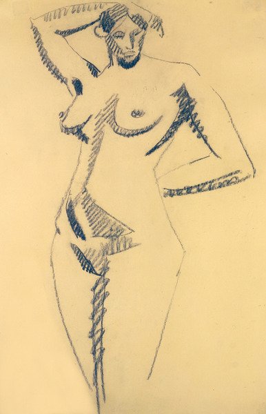 मूर्तिकला महिला नग्न द्वारा Henri Gaudier Brzeska