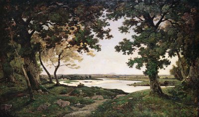 सैंडी नदी के साथ वुडेड लैंडस्केप, 1882 द्वारा Henri Joseph Harpignies
