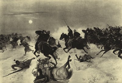 कासिनास की लड़ाई, 1882 (गुरुत्वाकर्षण) द्वारा हेनरी लुई ड्यूप्रे