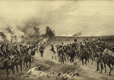 वाटरलू की लड़ाई, 1815 (गुरुत्वाकर्षण) द्वारा हेनरी लुई ड्यूप्रे